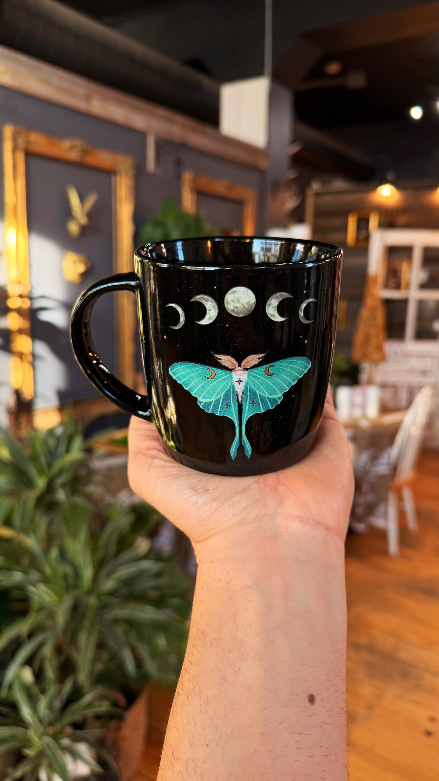 Luna Moth Moon Mug