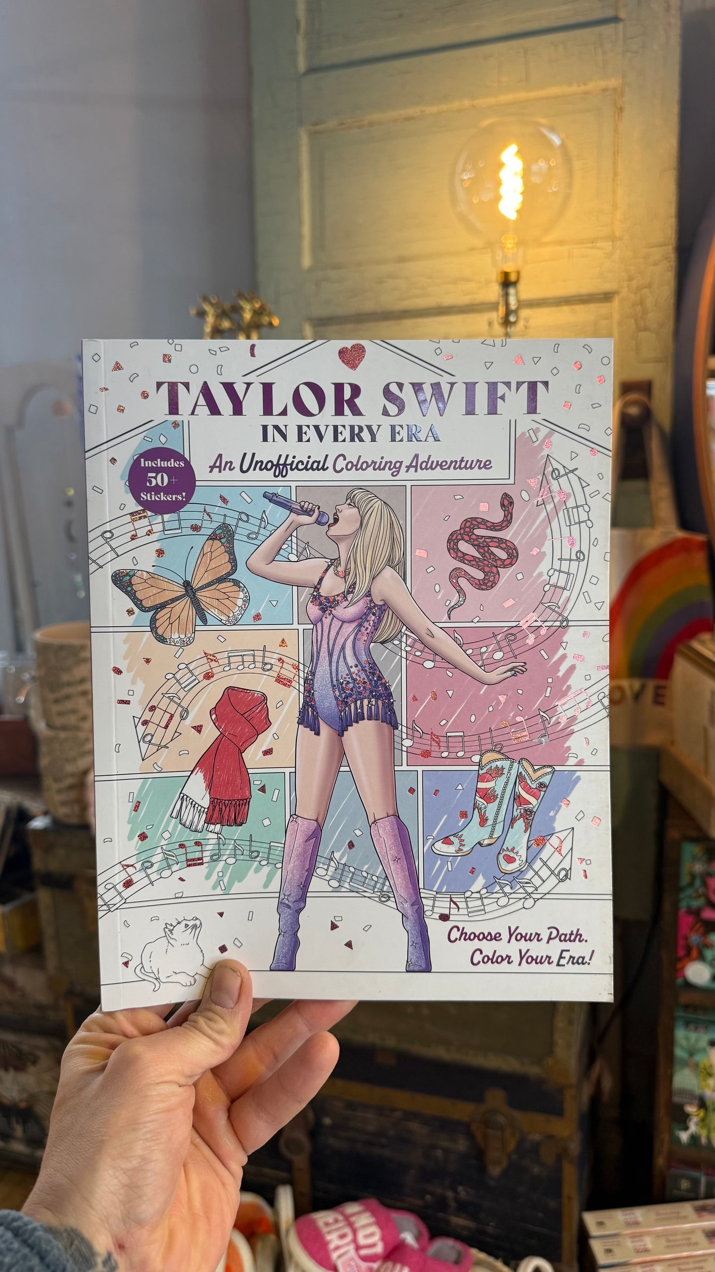 Taylor Swift In Every Era Colouring Book