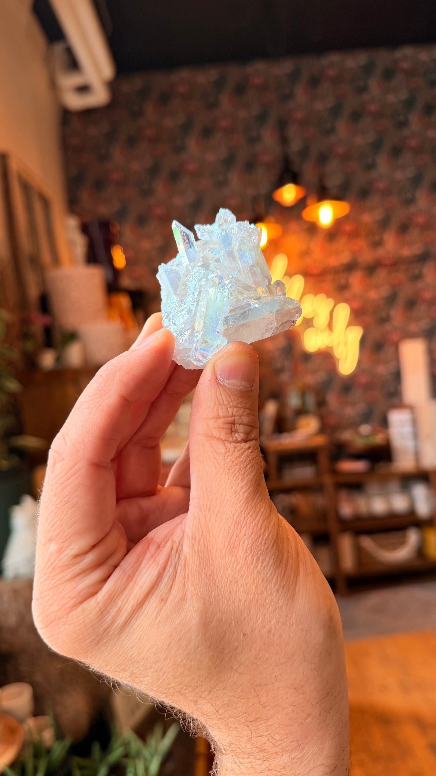 Clear Quartz Aura Cluster