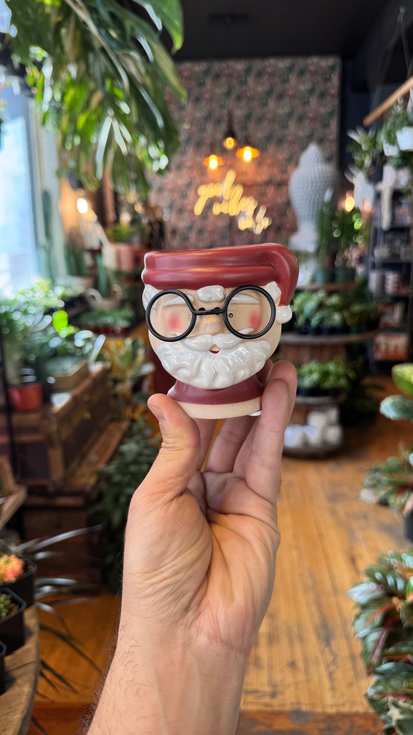 2.5” Santa Glasses Planter