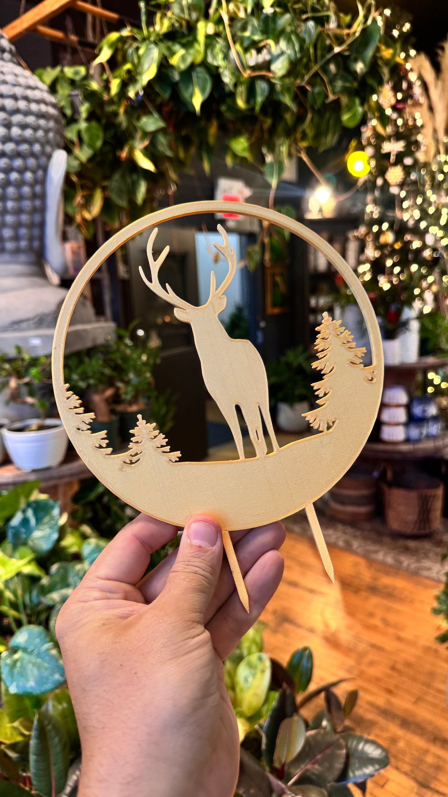 Forest Deer Trellis - Small