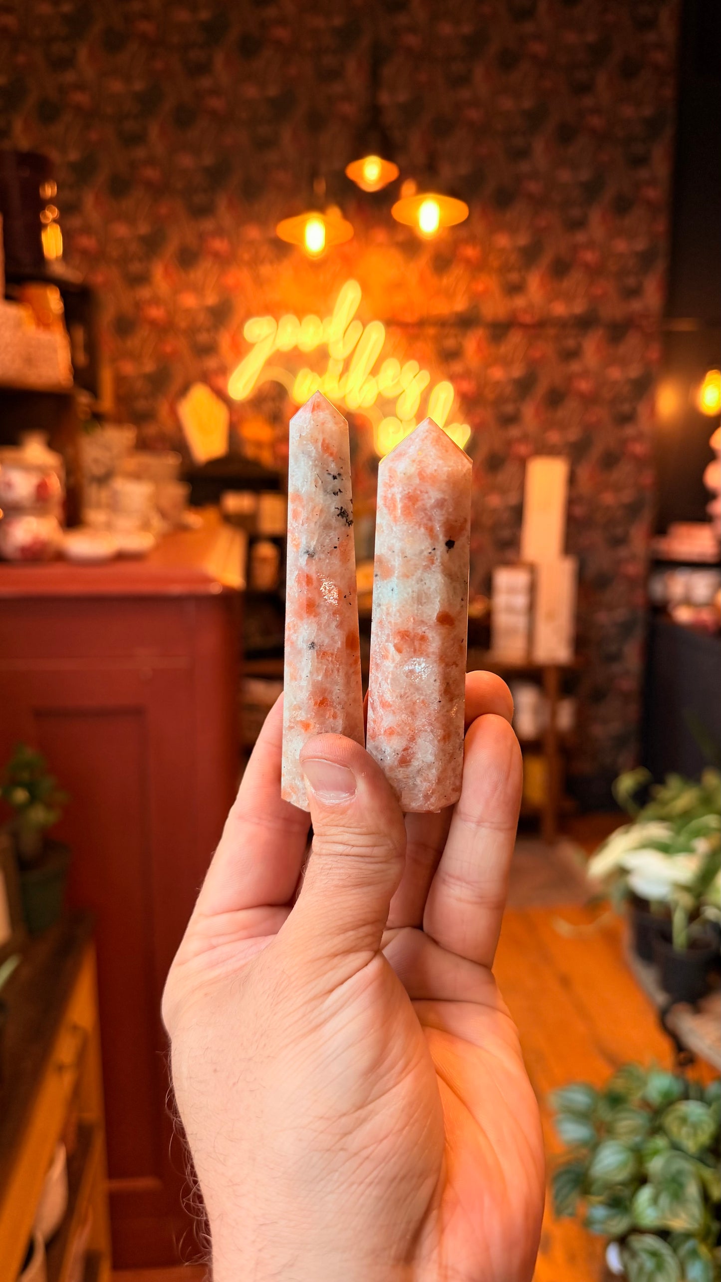 Sunstone Crystal - Polished Point Tower