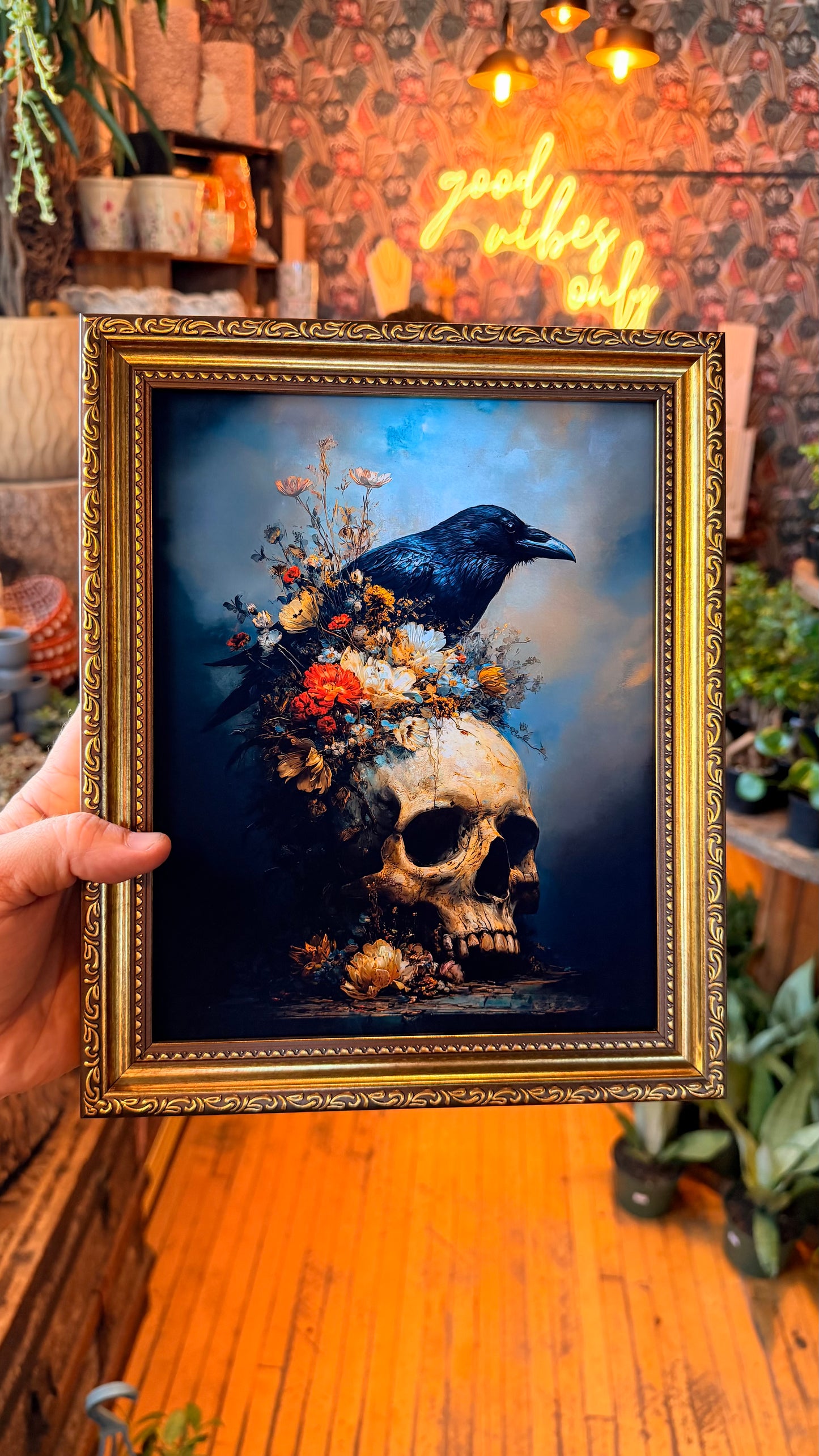 “Skulls and Crows” Portrait Print