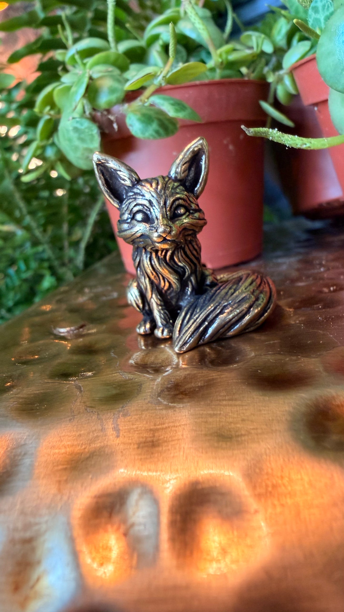 Felix the Fox Brass Figurine