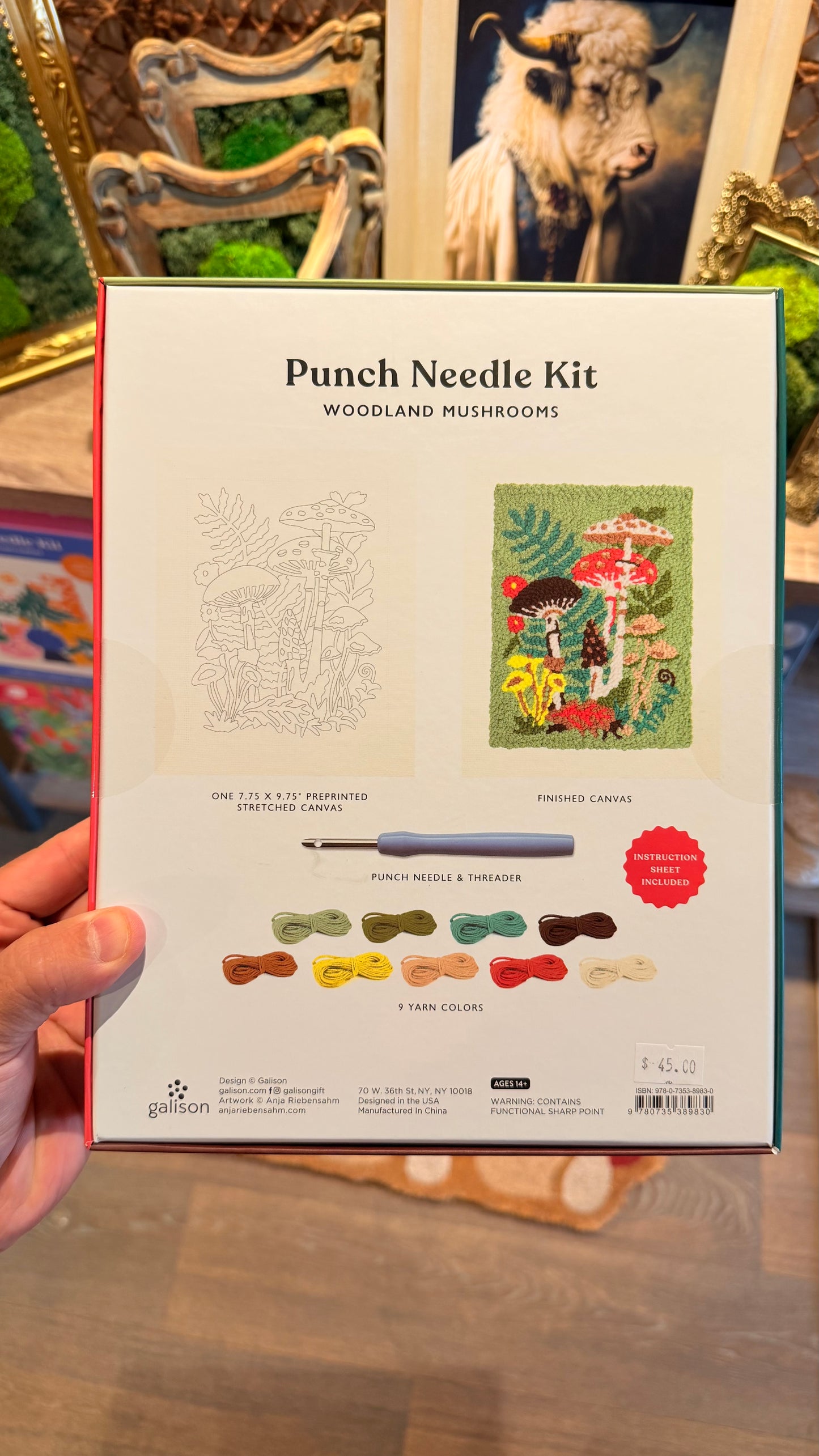 Mushroom Forest - Punch Needle Crotchet Kit