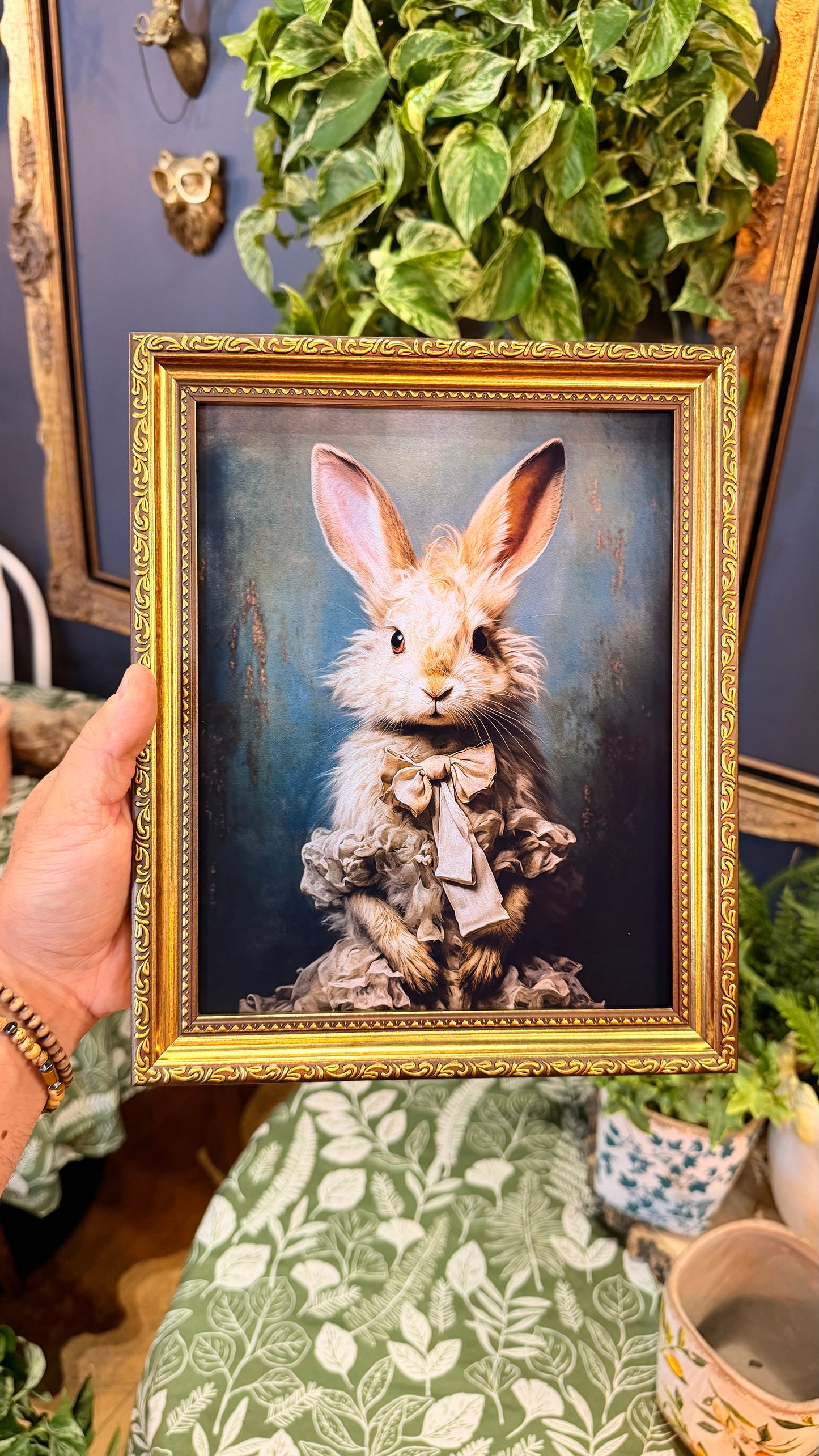 “Tipsy the Rabbit” Portrait Print