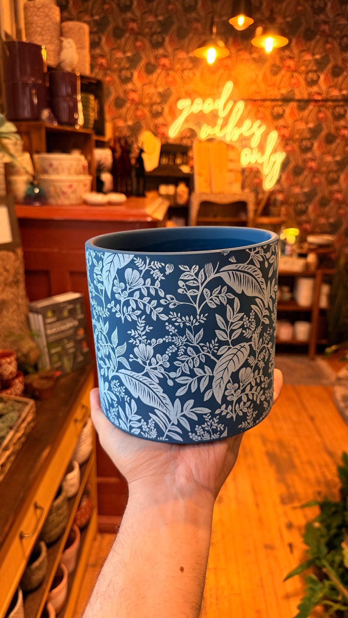 6.5” Bluvet Jungle Planter