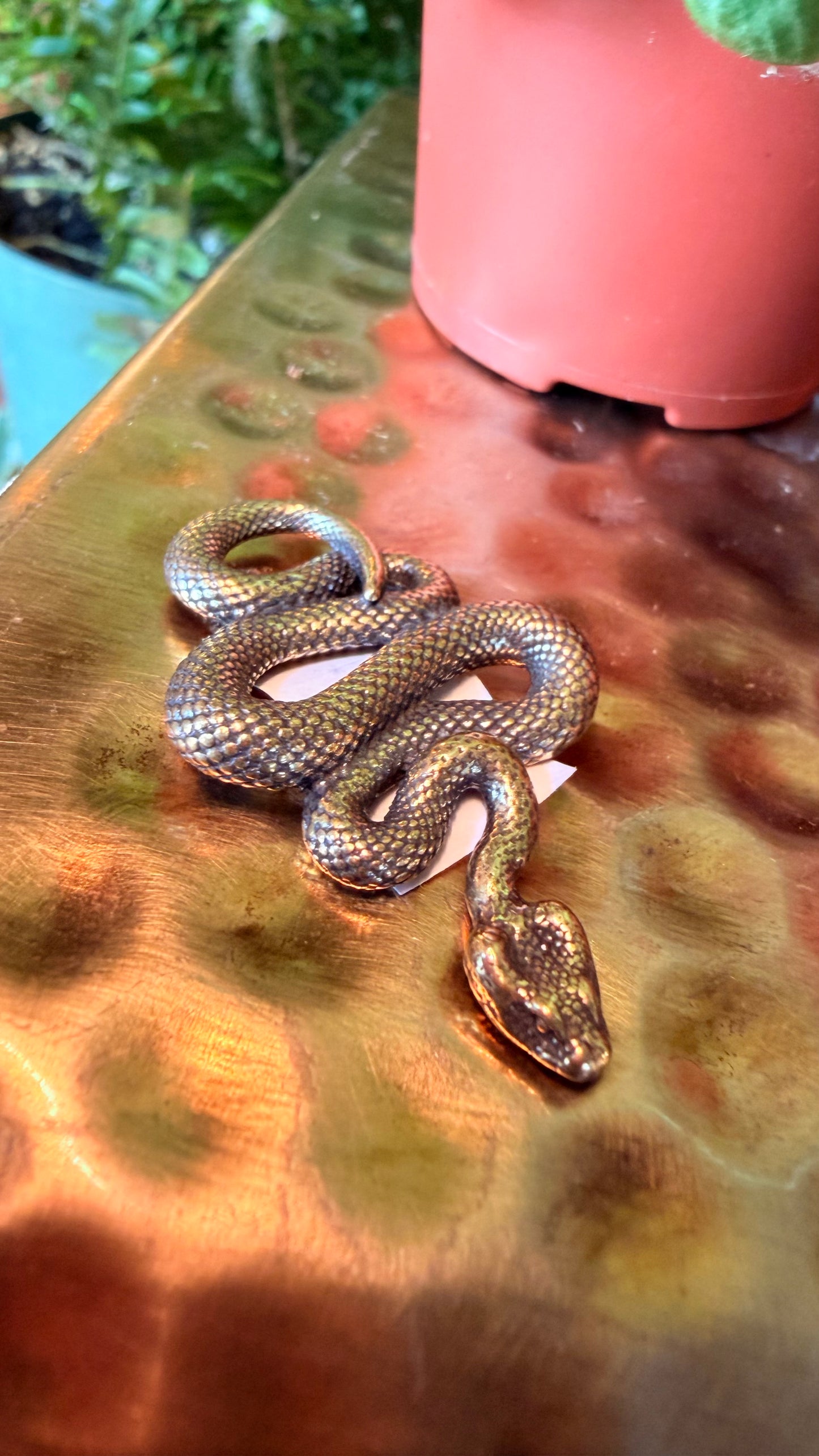 Sven the Snake Brass Figurine