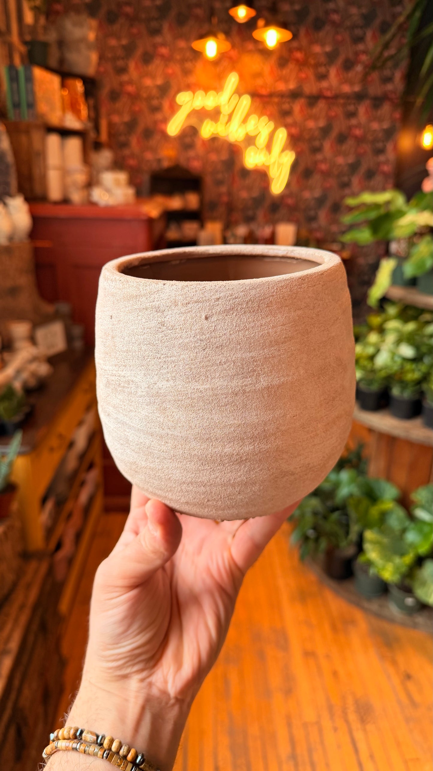 4.5” Textured Sand Planter