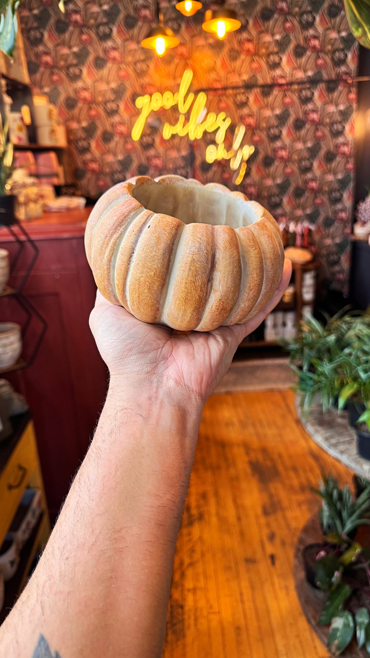 4.5” Perri Pumpkin Planter