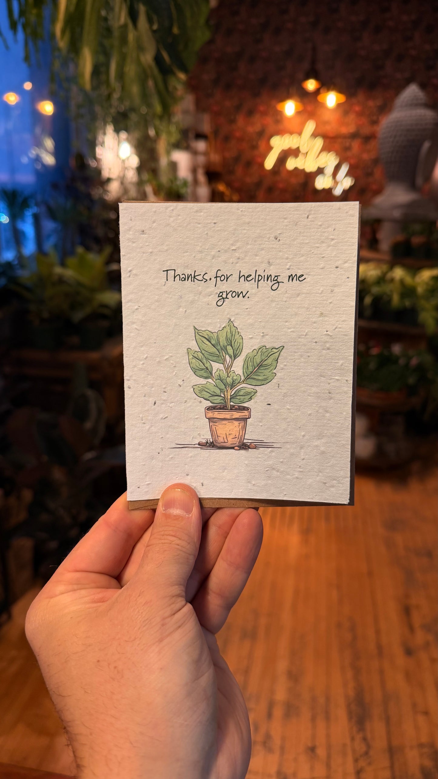Plantable Cards - Thanks For Helping Me Grow