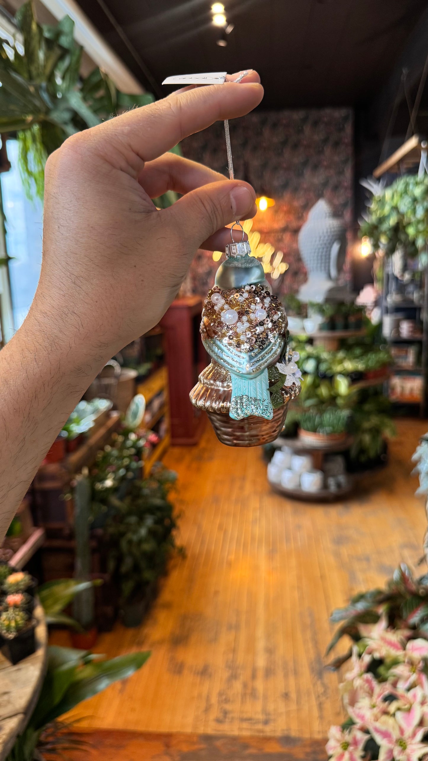 Bird In A Basket - Christmas Ornament