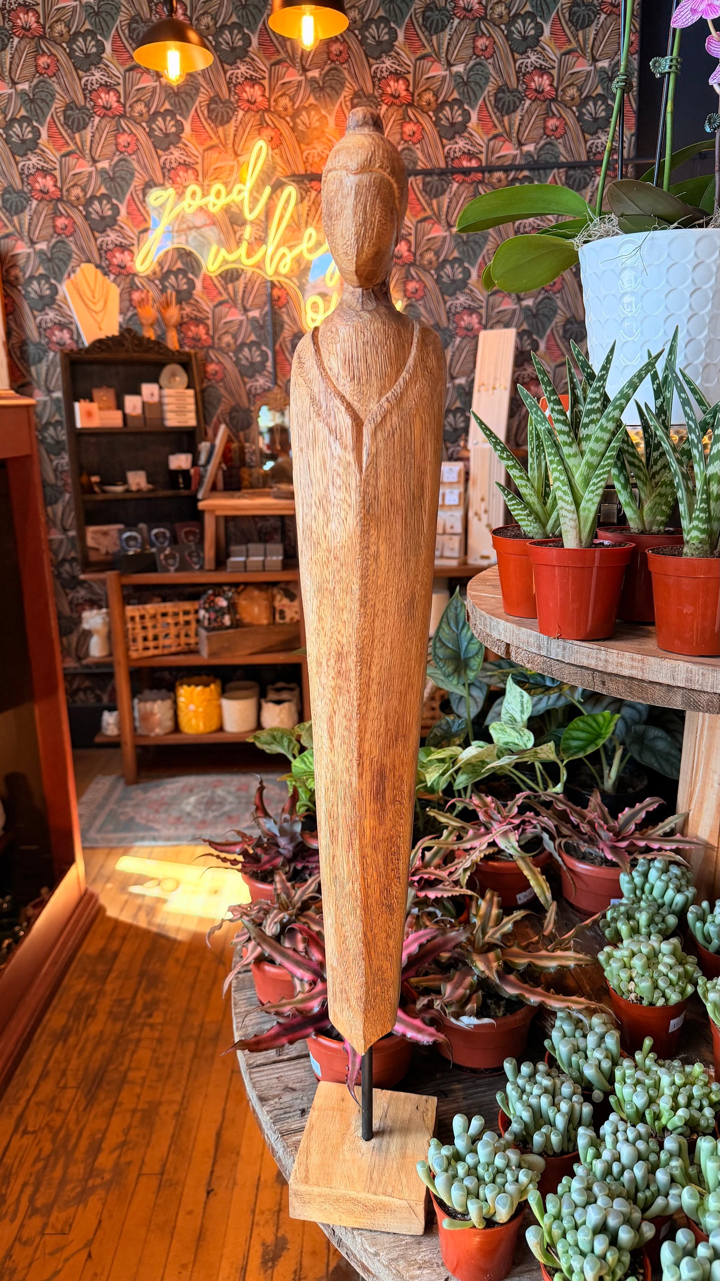 Wooden Zen Figurine
