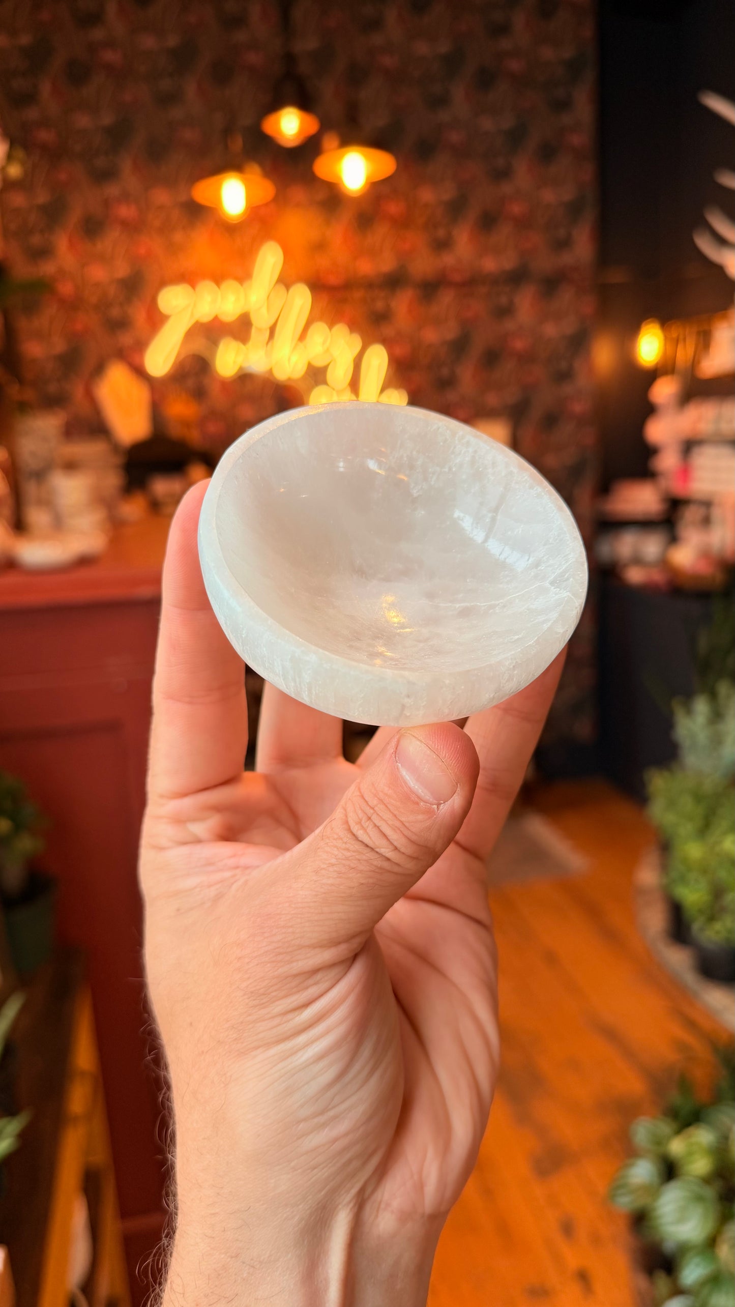 Selenite Circle Bowl