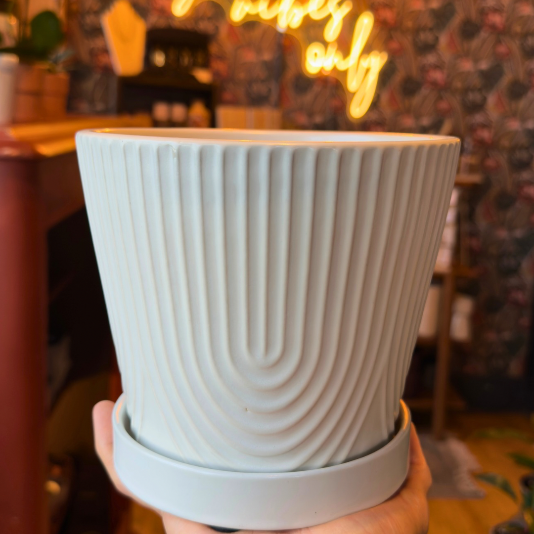 6” Urban White Planter