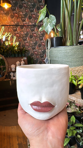 4.5” Red Lips Planter