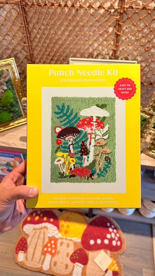 Mushroom Forest - Punch Needle Crotchet Kit