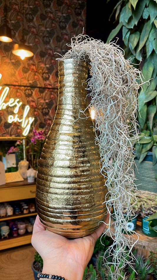 Gold Ripple Vase