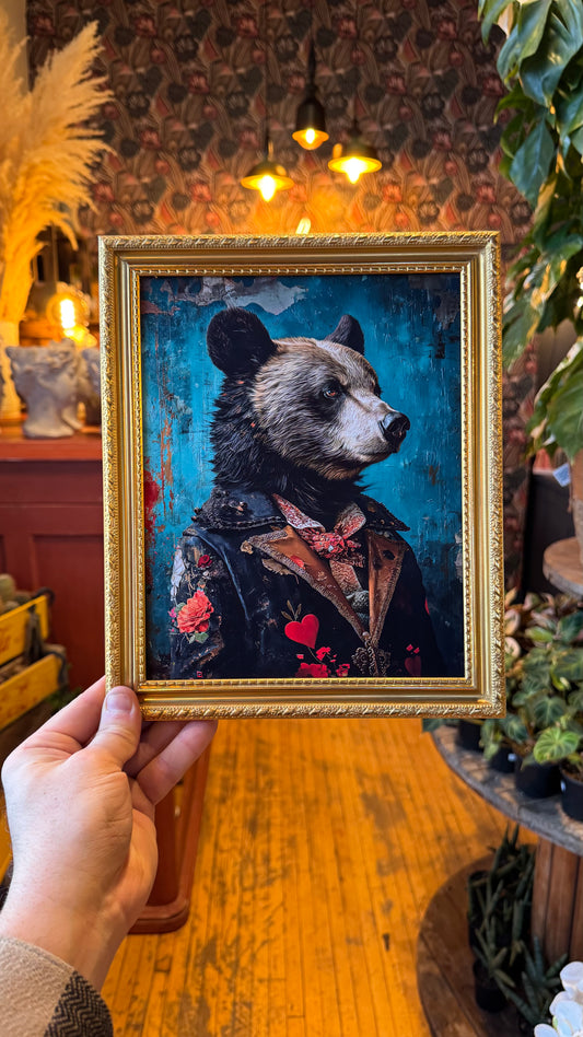 ‘Bennett the Bear’ Portrait Print