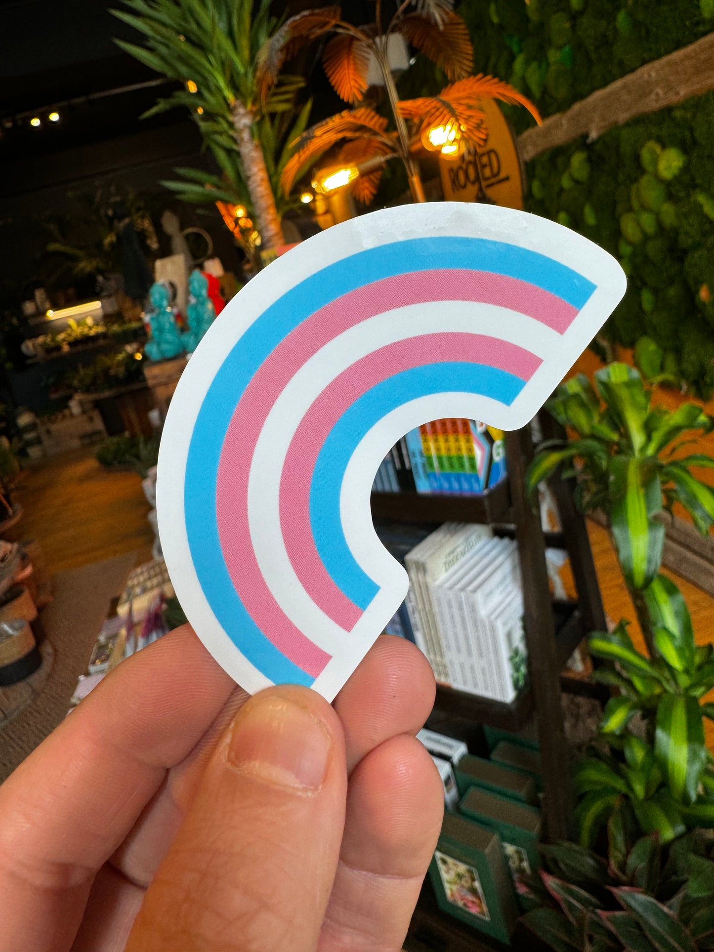 Trans Rainbow Sticker