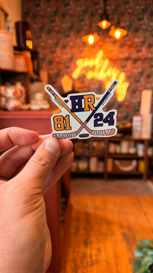 Heated Rivalry Hockey Sticks Sticker