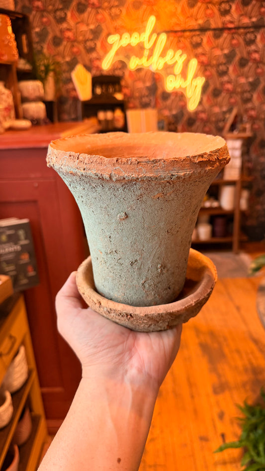 4.5” Aged Terracotta Planter