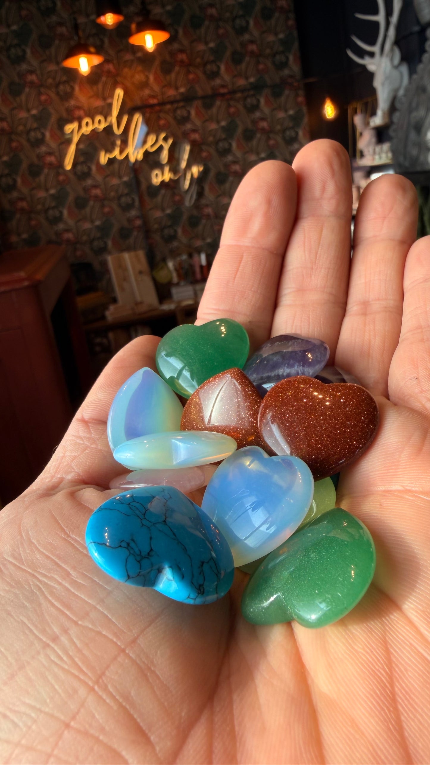 Mini Heart Crystals Assorted