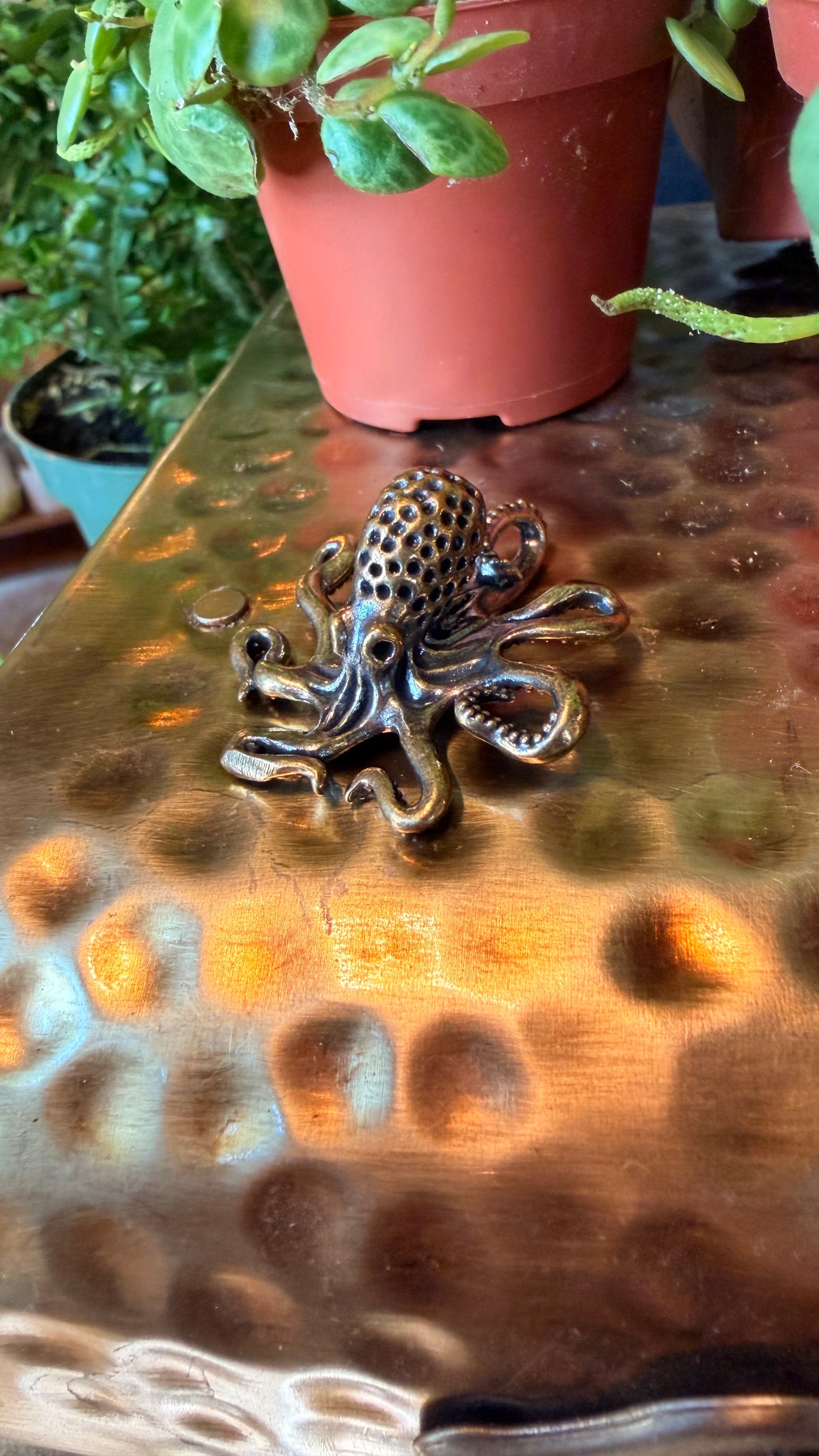 Omar the Octopus Brass Figurine