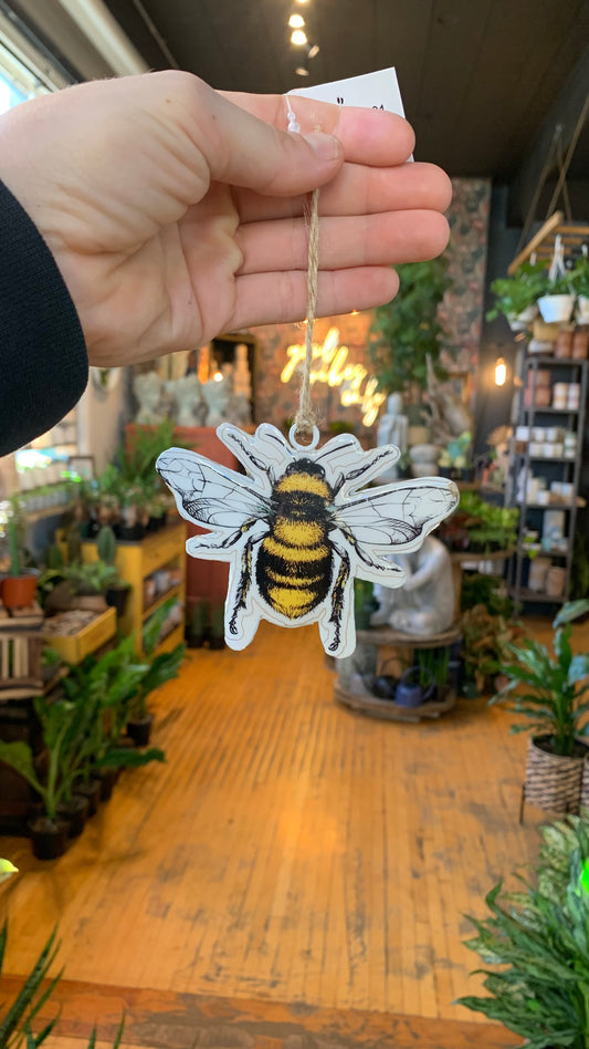 Enamel Bee Holiday Ornament