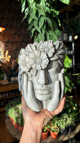 6.5” Helana Flower Goddess Bust