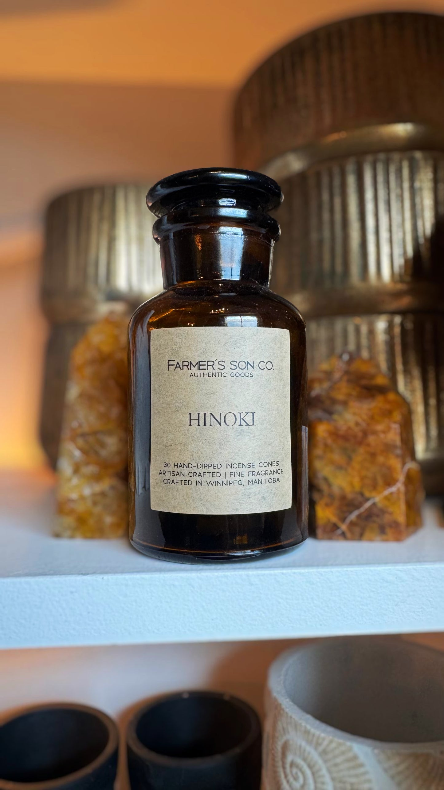 Farmer’s Son Co. - Hinoki Charcoal Incense Cones