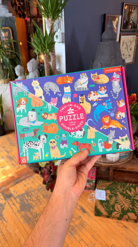 Cats and Dogs - Double Sided Puzzle