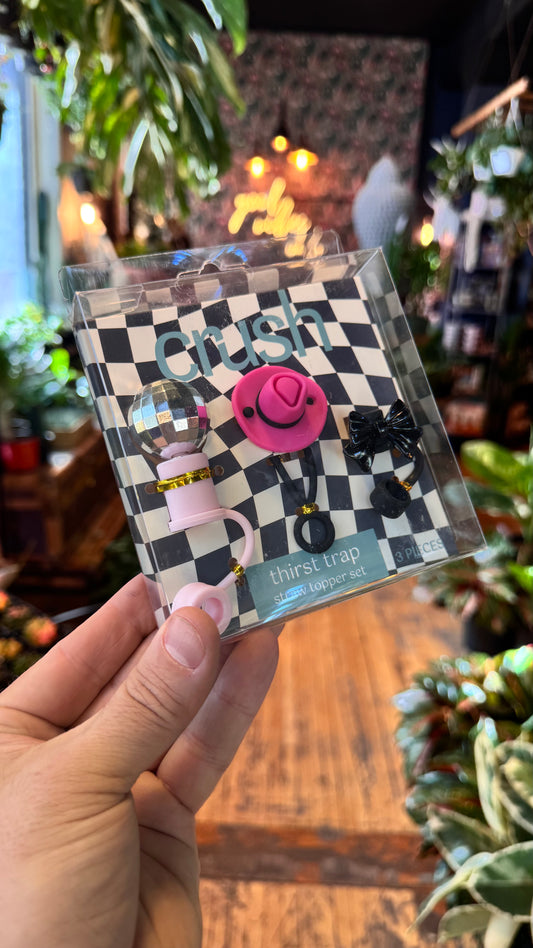 Crush Straw Topper - Disco Cowboy