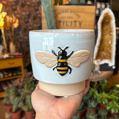 4.5” Busy Bee Two-Tone Planter