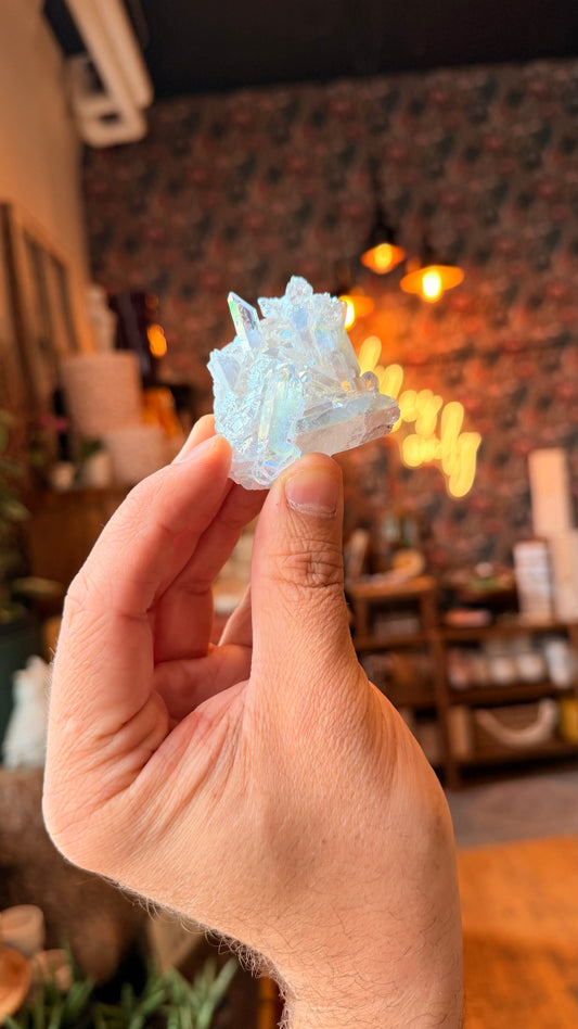 Clear Quartz Aura Cluster