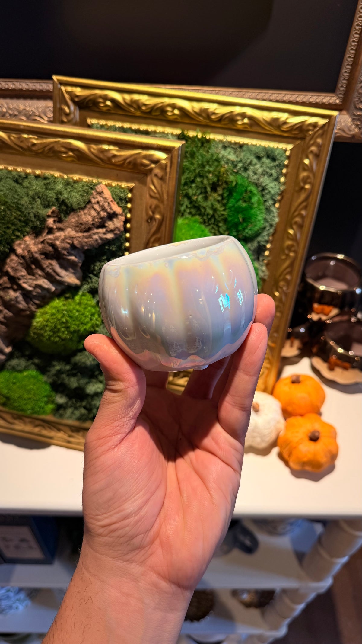 2.5” Pearl Pumpkin Planter