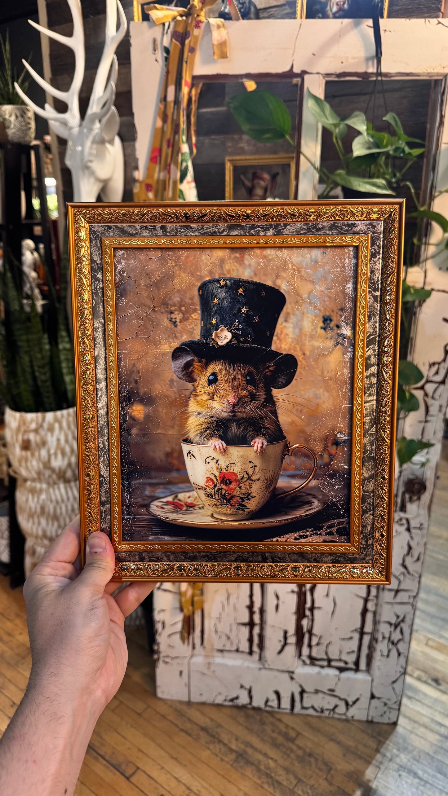 ‘Teacup the Mouse’ Portrait Print