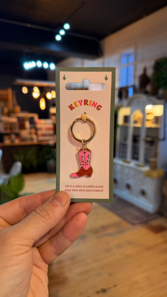 Cowboy Boot Keychain