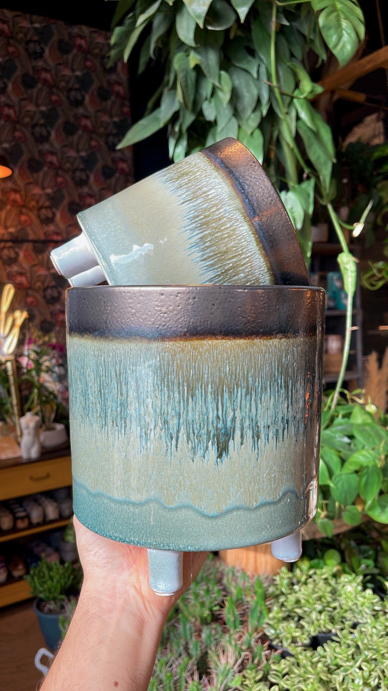 6” Reactive Glaze Planter