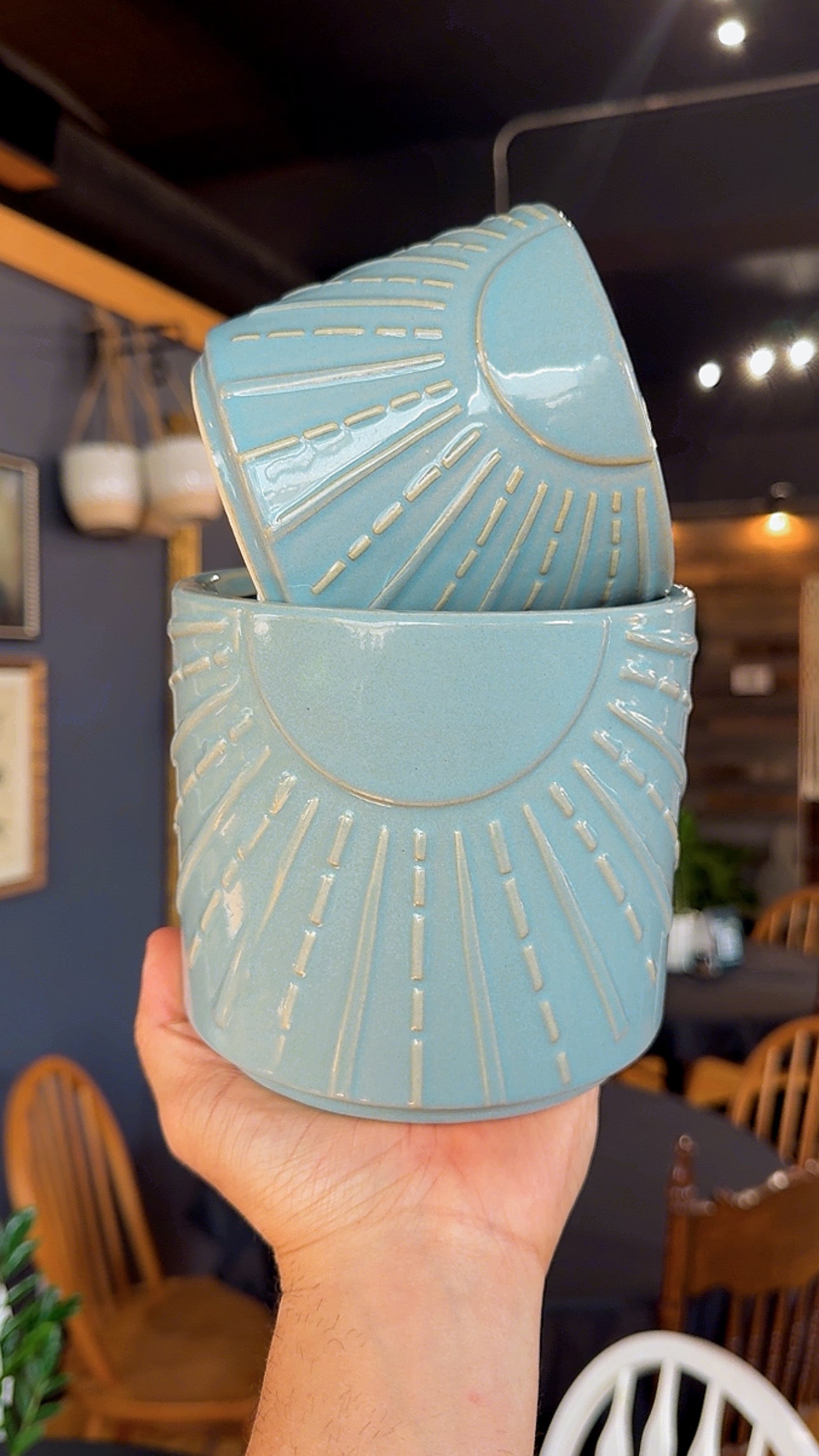 Blue Sky Sunset Planter Collection