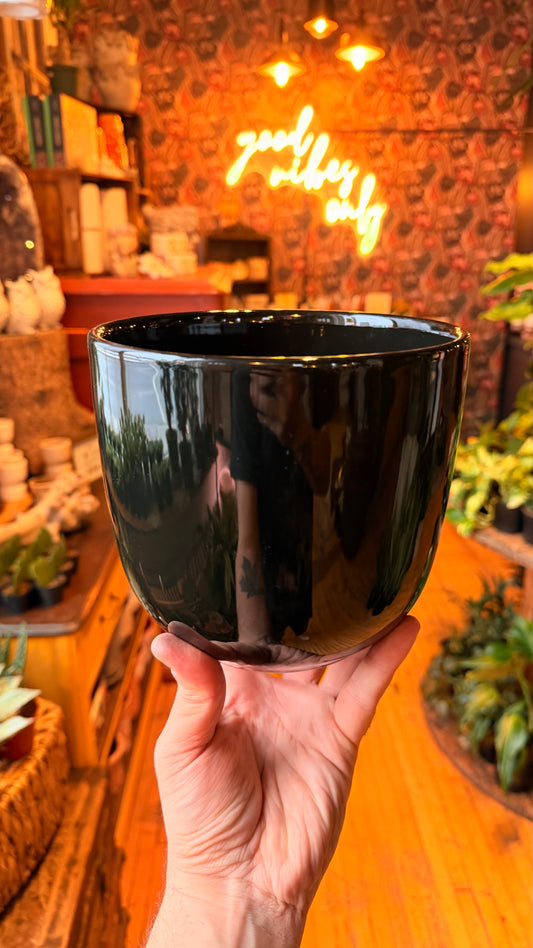 6.5” Lana Black Planter