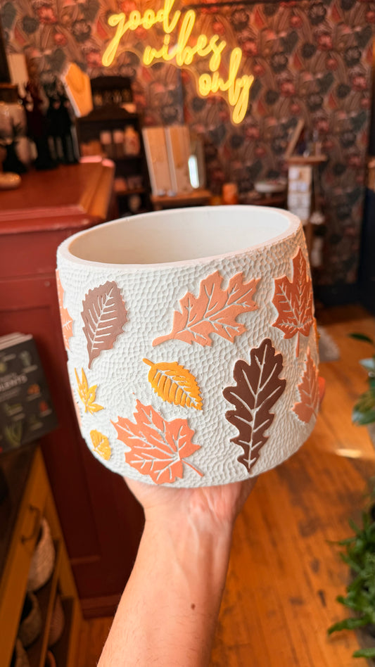 7” Falling Leaves Planter