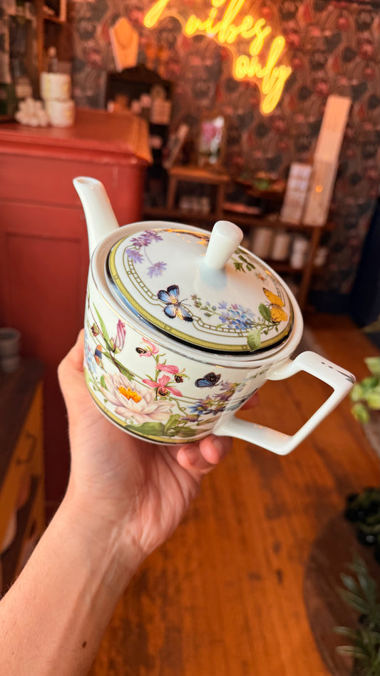 Butterfly Antique Tea Pot