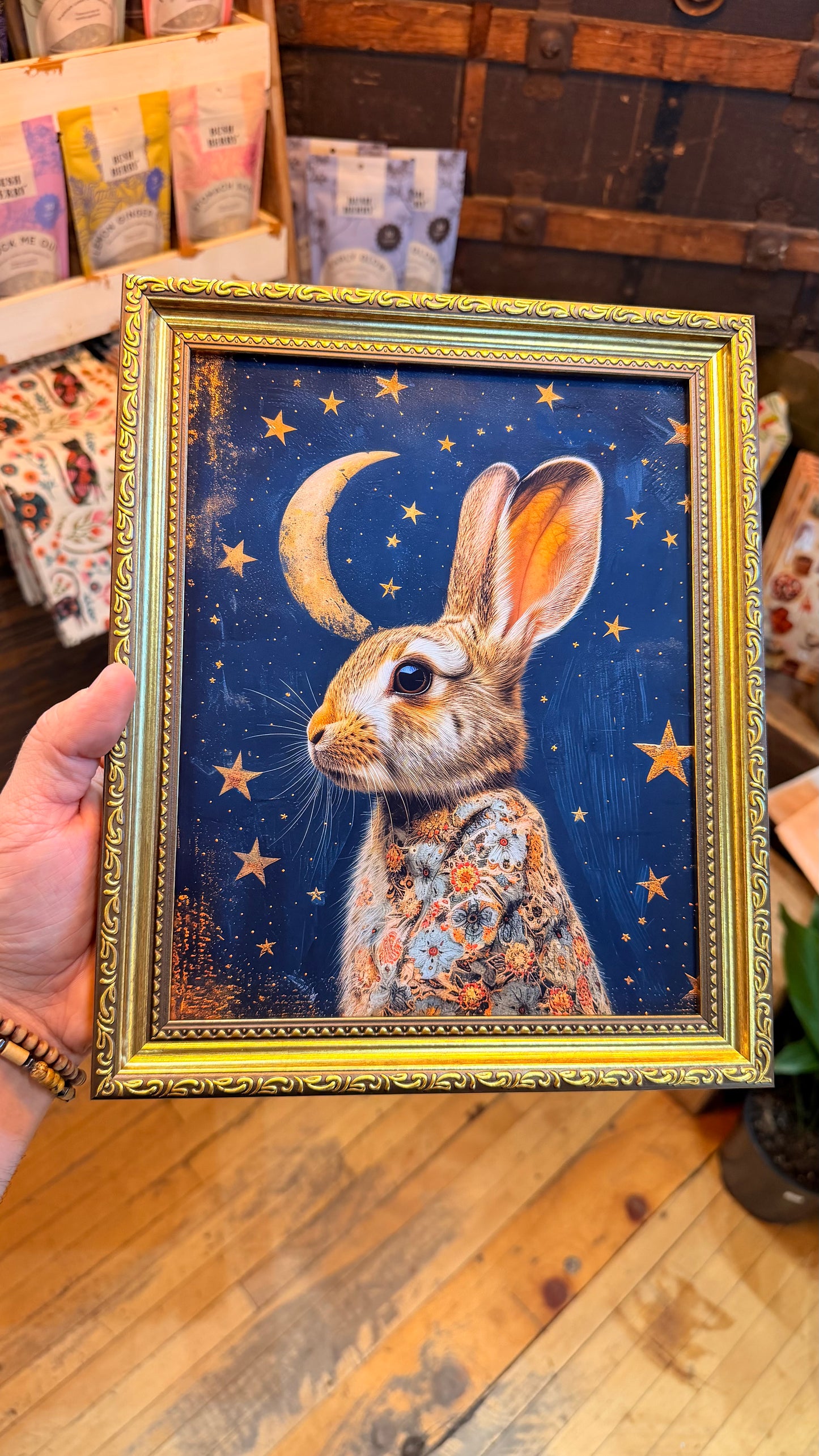 “Moonlit Thumper” Portrait Print