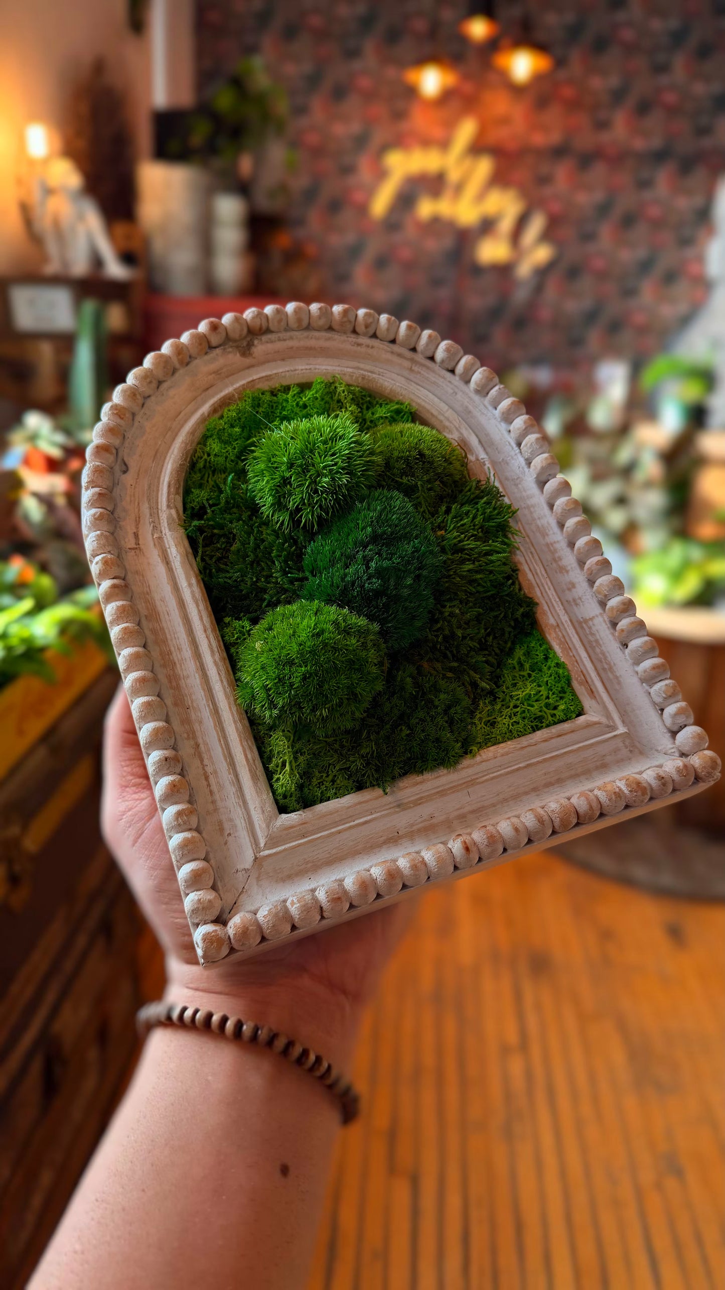 Small ‘Mihi’ Moss Art