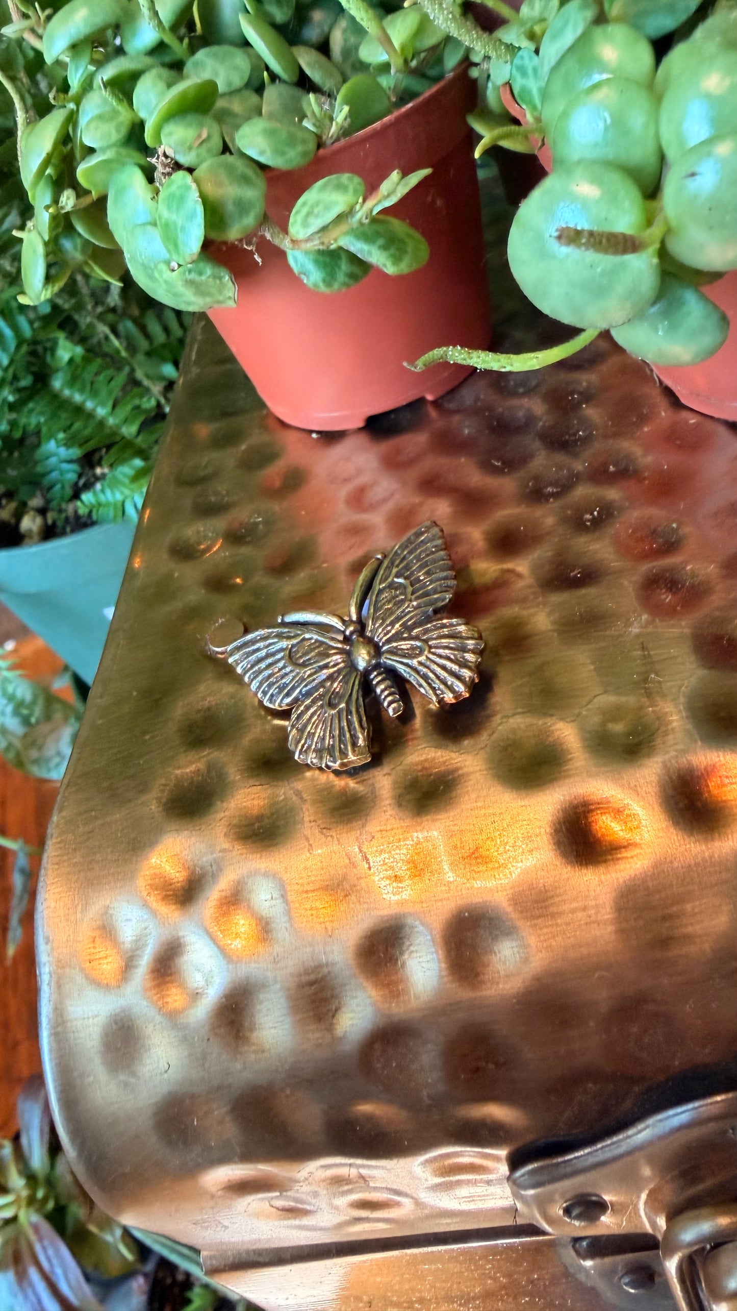 Beatrice the Butterfly Brass Figurine