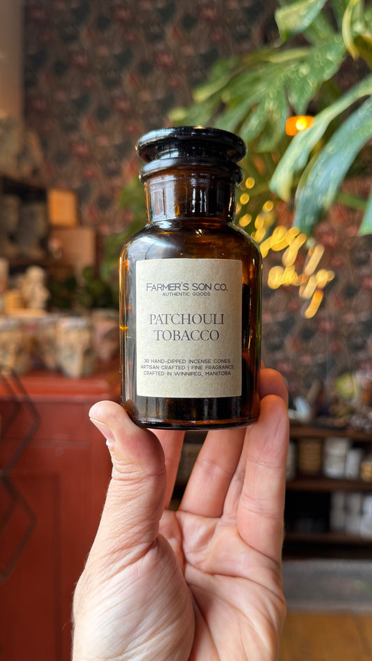 Farmer’s Son Co. - Patchouli Tobacco Charcoal Incense Cones