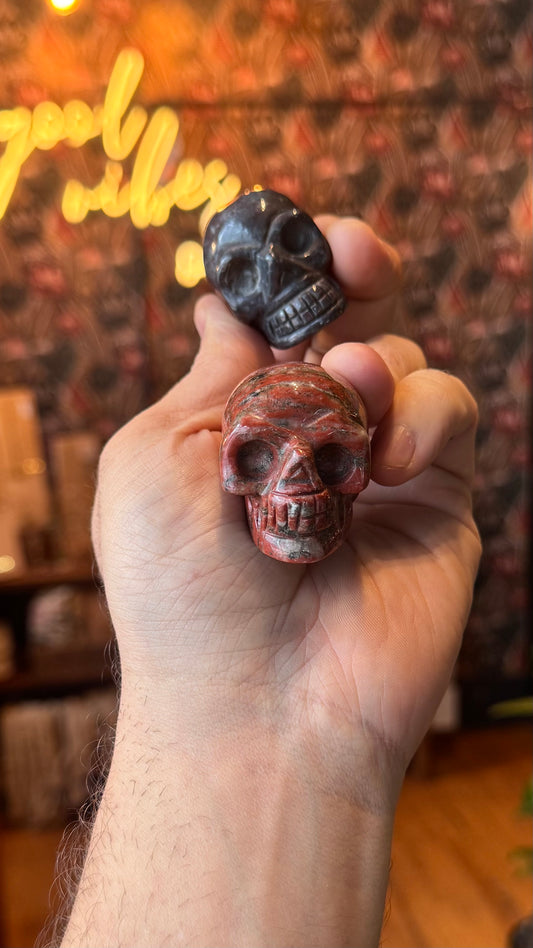 Assorted Skull Crystal Carvings