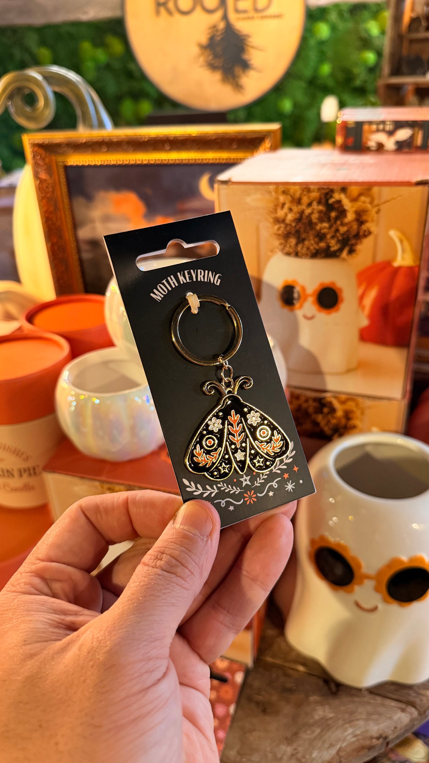 Mystical Moth Keychain