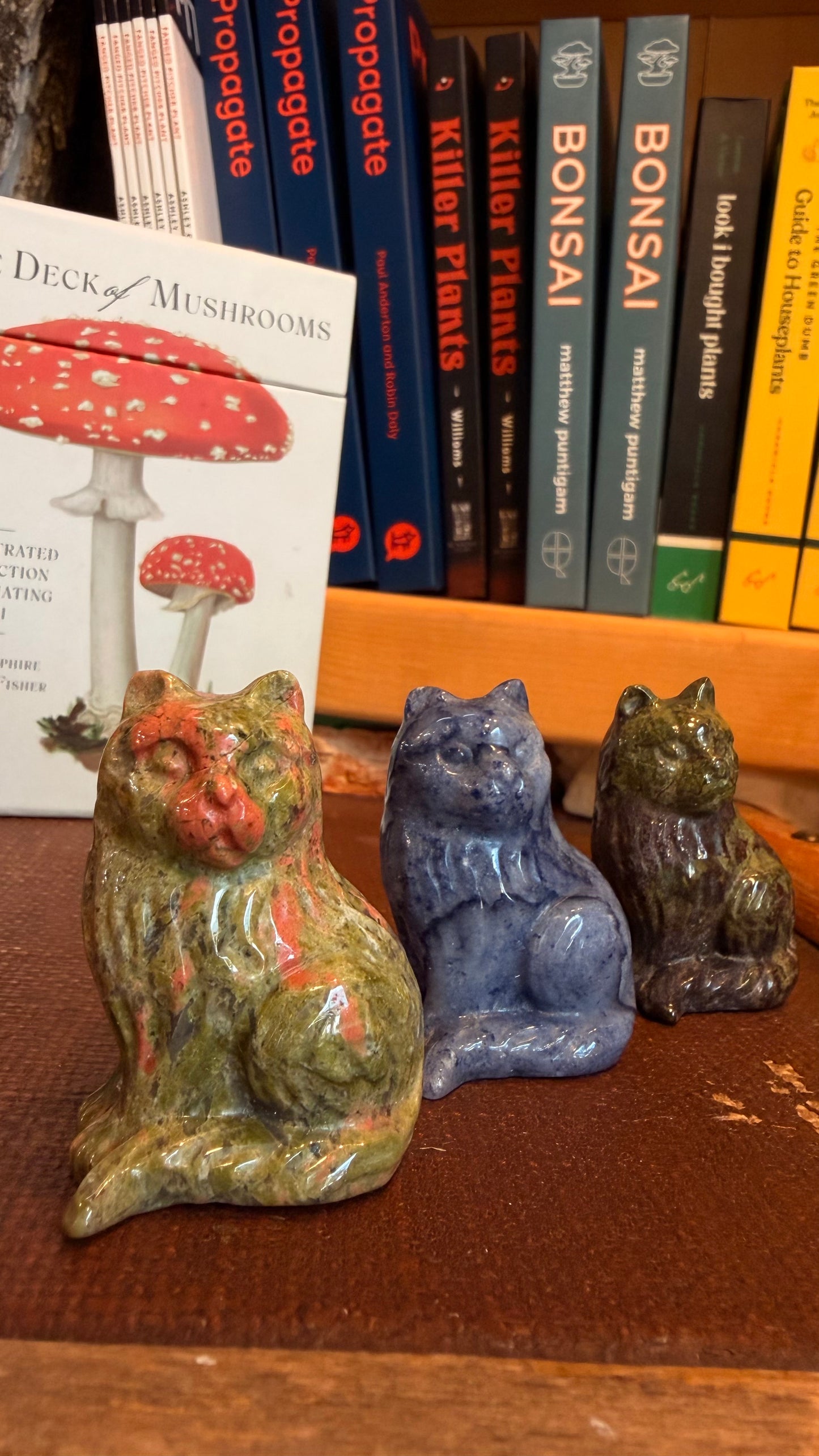 Assorted Cat Crystal Carvings